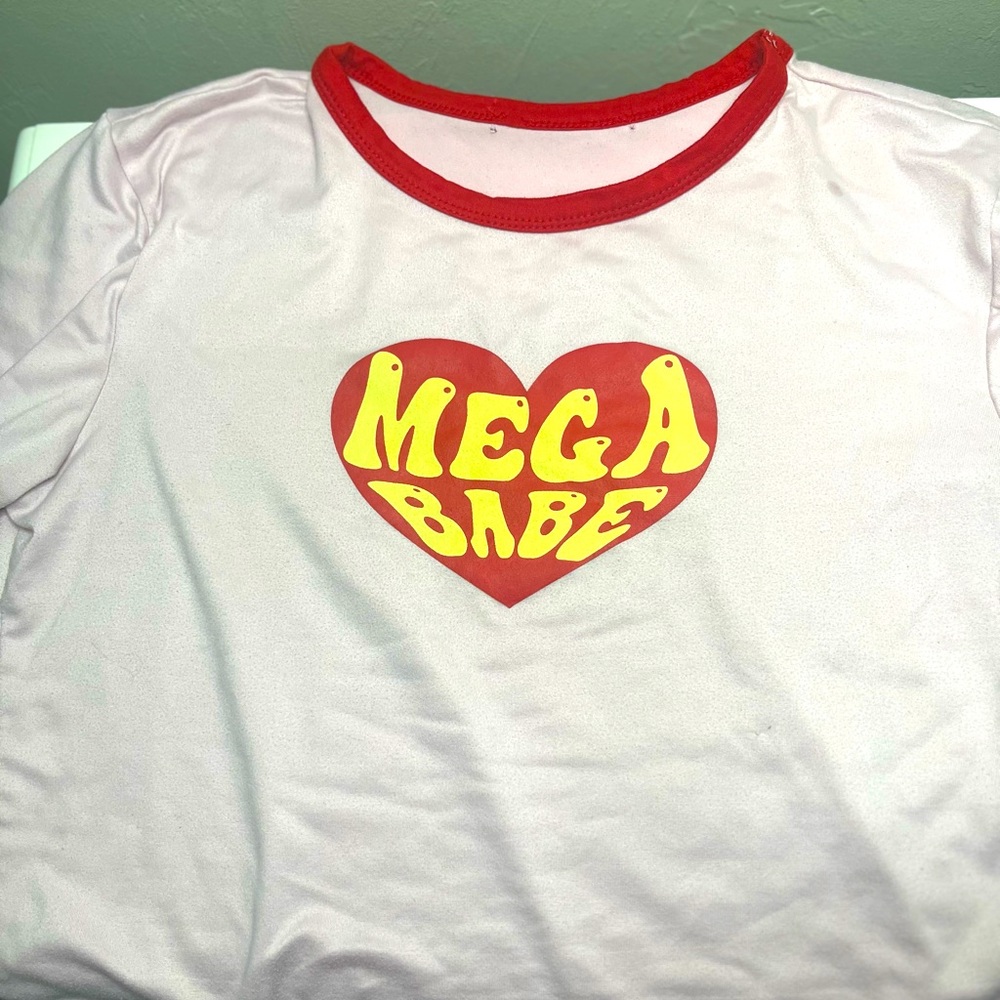 Valentine shirt day top💋 red and pink t-shirt